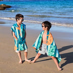 Dock & Bay Beach Towel - Quick Dry, Sand Free - Compact, Lightweight - 100% Recycled - Includes Bag - Karma Chameleon - Large (160x90cm, 63x35)