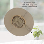 Home Prefer UPF50+ Mens Sun Hat Wide Brim Fishing Hat Foldable Large Brim UV Protection Sun Hat for Men Women Beach Gardening