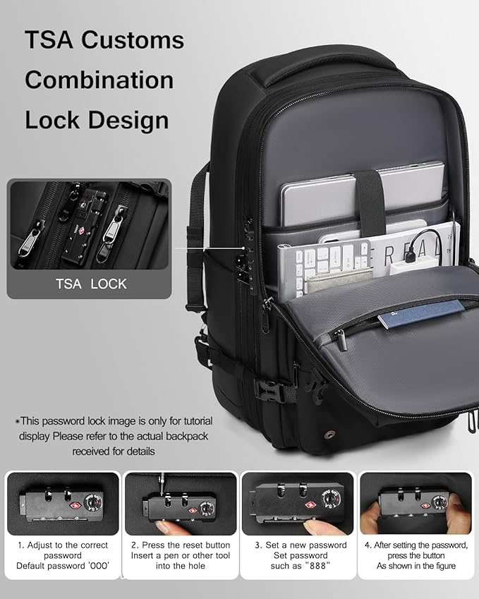 Vacuum Rolling Backpack with Vacuum System, Built-in Pump and Charging Port, Carry On Luggage with Vacuum Seal Bag, Wheels, Travel Suitcase with Vacuum Compression Bag for 17" Laptop