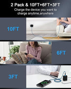 iPhone 17e USB C to USB C Cord 3Ft Android Braided iPhone Charger Cable, Apple Fast Charging Power Wire for iPhone 17 16e 16 Pro Max 15 Pro Plus, Galaxy S25 Ultra A17 Google Pixel 10 9 Pro XL Fold UBC