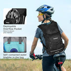 Hydration Backpack,Lightweight Hiking Backpack with 2L Water Bladder,Water Backpack for Biking, Running, Festival
