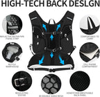 Hydration Pack Backpack, Lightweight Water Backpack with 2L Leakproof Hydration Bladder Daypack for Men Women,Running Hydration Vest for Outdoor Trail