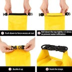 Waterproof First Aid Kit Roll Top Boat Emergency Kit with Waterproof Contents for Fishing Kayaking Boating Swimming Camping Rafting Beach Yellow