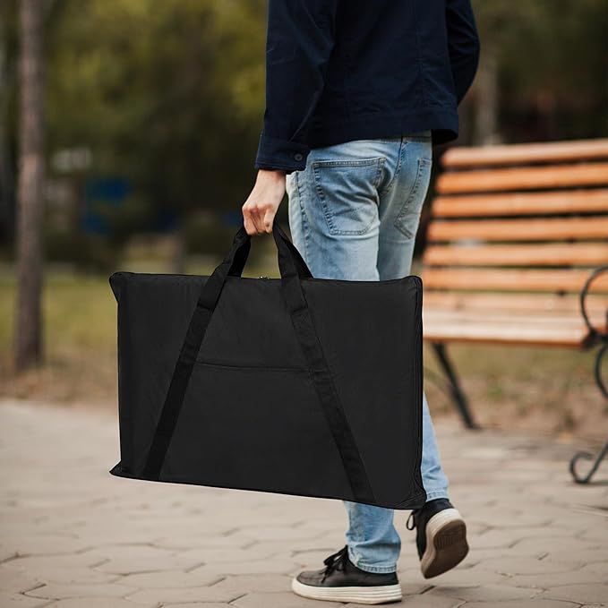 Griddle Cover Compatible with Weber Spirit 300 Series Griddle and Weber Genesis 300 Series Griddle, Full-Size Storage Bag with Durable Handles and Thickened Bottom, Black