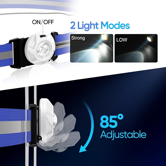 LED Reflective Running Vest Lights for Runners, Running Lights with Front Light, Safety USB Rechargeable Reflective Night Lights For Men/Women Running Walking Cycling, Three Light Modes with 7 Colors