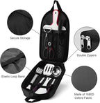 Odoland 8Pcs Camping Cooking Utensils Set for Family & Adults, Kitchen Utensil with Tongs, Scissors, Cutting Board, and Water Resistant Case for Picnic, Hiking, Backpacking, Outdoor Camping