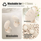 Ear Plugs for Sleeping Noise Reduction, Beinkap Reusable Earplugs Hearing Protection for Focus, Study, Work – 6 Pair Eartips in S/M/L – Flexible Silicone Soft – 35dB Noise Cancelling - Skin