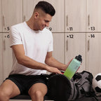 Trebo 32 oz Water Bottle Insulated with Lid and Straw, Double Wall Vacuum Stainless Steel Sports Flask with Paracord Handle, Keep Hot 24 Hours & Cold 48 Hours Water Cup with 3 Lids, Dark Green