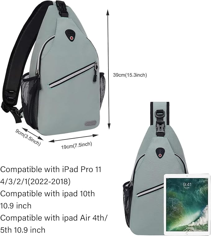 MOSISO Sling Backpack, Multipurpose Crossbody Shoulder Bag Travel Hiking Daypack