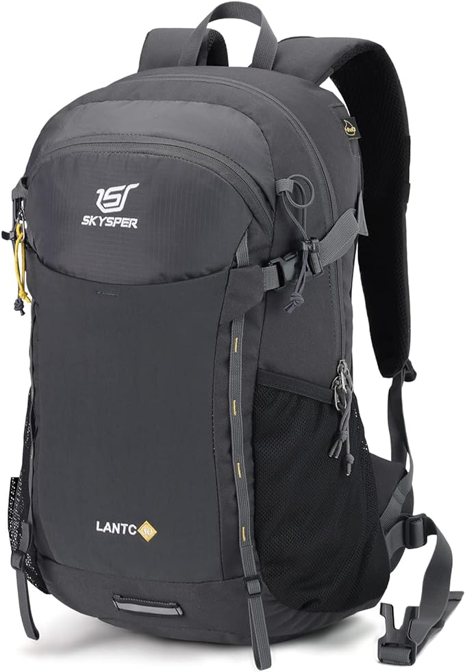 SKYSPER Hiking Daypack 30L Camping Backpack, Day Packs for Men Women Travel Outdoor Camp