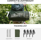 Naturehike Extra Wide GreenWild Camping Cot, Folding Lightweight Camp Cot Bed, Portable Sleeping Bed for Backpacking Travel Beach Home