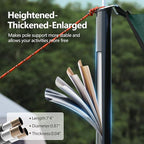 Camping Tarp with Poles & Retainer,15x12.5FT Large Waterproof 210D Oxford Cloth Camping Canopy, Anti-UV UPF100+ Tent Tarp Car Awning for Outdoor, Picnic, Hammock, Car, Backpacking (Green)