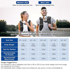8lb/12lb/16lb/20Lb Weighted Vest for Woman Men with Reflective Stripe, Size Adjustable Strength Training Weighted Vest for Walk Running Jogging