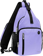 MOSISO Sling Backpack Bag, Crossbody Shoulder Bag Travel Hiking Daypack Chest Bag with Front Square Pocket&USB Charging Port