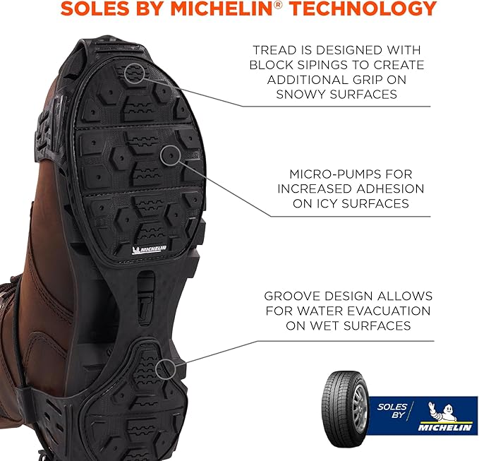 Ergodyne Trex 6325 Slip On Spikeless Traction Devices, Outdoor to Indoor Wear