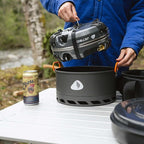 Jetboil Genesis Basecamp Backpacking and Camping Stove Cooking System with Camping Cookware