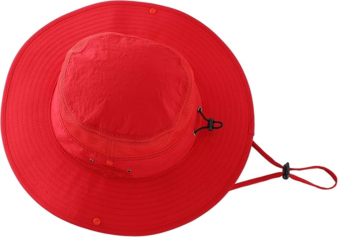 Connectyle Wide Brim Sun Hat for Men Breathable Cowboy Boonie Hat UPF 50+ Sun Protection Bucket Hat for Fishing Hiking