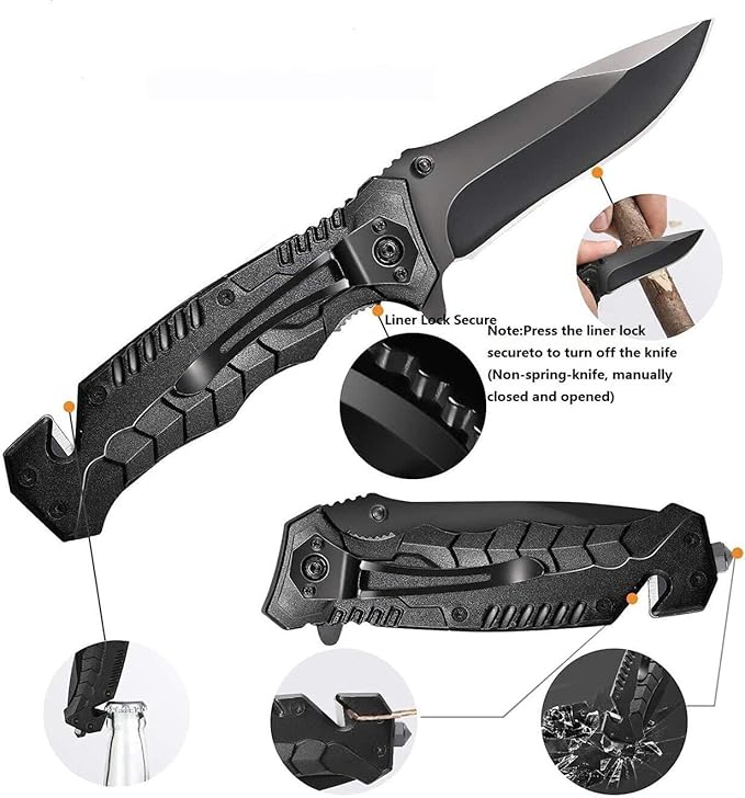 Gifts for Men Dad Him Birthday Christmas Fathers Day, Cool Gadget/Survival Gear and Equipment, Unique Camping Hunting Hiking Outdoor Gear, Gift Idea for Valentines Day Boyfriend Boys Stocking Stuffer