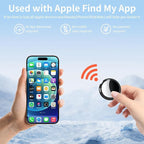 4 Pack Tracker Tags [Apple MFi Certified] Bluetooth Air Tracker Pair with Apple Find My (iOS Only) Smart Tracking Tags Keys Finder Item Locator Worldwide Tracker for Pets Backpack Wallet Dogs Luggage