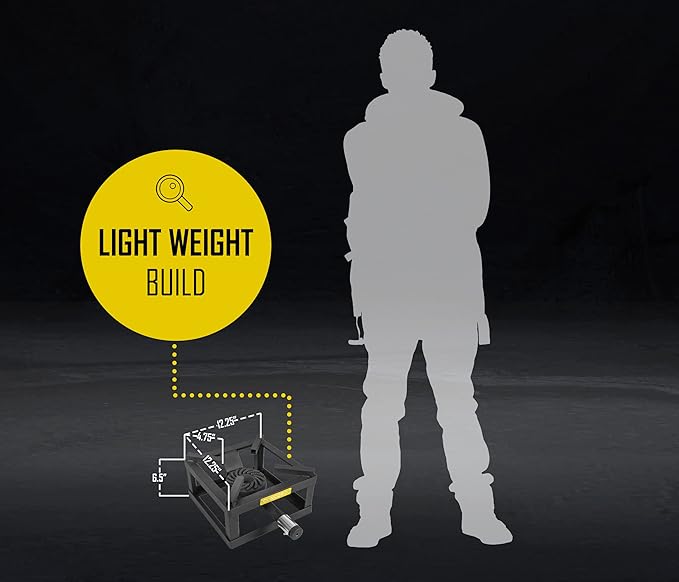 CONCORD 12" THE BLOCK BURNER Single Propane Outdoor Burner. 100,000 BTU Great for Home Brewing, Camping, Tailgating, and More!