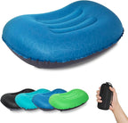 ATEPA Inflatable Camping Pillow, Ultralight Waterproof Travel Pillow with Ergonomic Support & Leak-Proof Air Valve, Compact Portable Pillow for Hiking Backpacking Tent Airplane Beach, Navy