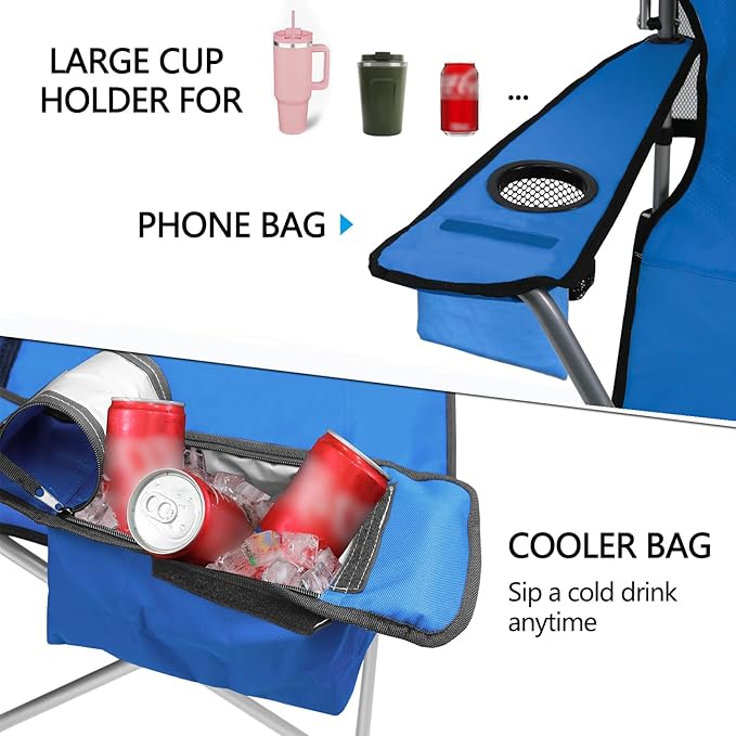 Camping Chair, Portable Folding Chair for Outdoor Indoor