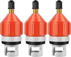 3 Pcs Paddle Board Pump Adapter, Premium Inflatable Boat SUP Pump Adaptor, Conventional Air Adapter Quickly Inflation, SUP Air Adapters for Stand-Up Paddleboard and Kayak