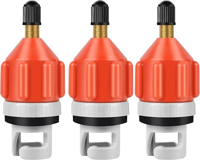 3 Pcs Paddle Board Pump Adapter, Premium Inflatable Boat SUP Pump Adaptor, Conventional Air Adapter Quickly Inflation, SUP Air Adapters for Stand-Up Paddleboard and Kayak