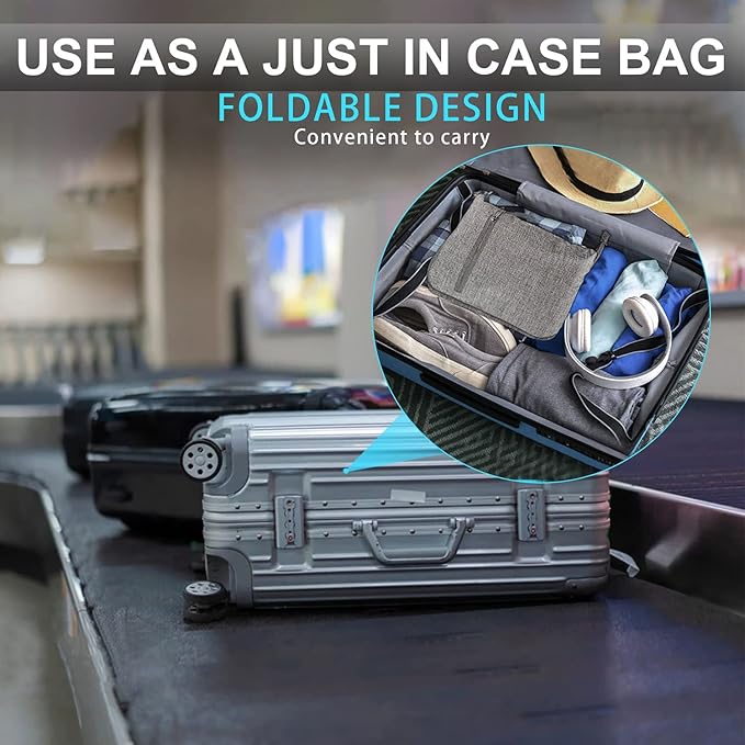 Vomgomfom Travel Duffle Bag for Men,65L 85L 115L Foldable Travel Duffel Bag with Shoes Compartment Overnight Bag for Men Women