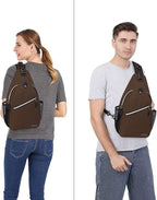 MOSISO Sling Backpack, Multipurpose Crossbody Shoulder Bag Travel Hiking Daypack