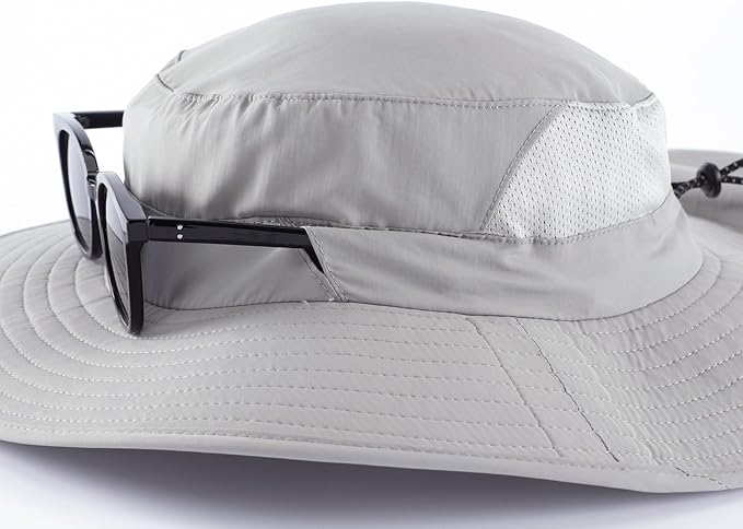 Home Prefer UPF 50+ Sun Hats for Men Women Wide Brim Fishing Hat with Neck Flap Summer Safari UV Protection Bucket Hat