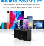 Type C Charger Fast Charging, 2 Pack USB C Android Phone Wall Charger Block & 6.6ft Charge Cable Cord, for Samsung Galaxy S8/ S9/ S10 Plus Active S10e, S20/ S21 Ultra Plus, Note 8 9 10, Pixel 3 4 etc