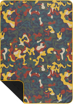 Rumpl Everywhere Mat, Waterproof Picnic Blanket and Ground Mat for Camping, Hiking, and Picnicking, 52x75 Inches, Rustic Abstraction