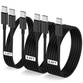 3-Pack Black [3.3FT+6.6FT+6.6FT] 60W USB C to USB C Cable, Type C Fast Charging Cable for iPhone Air 17 16e 16 15 Pro Plus Pro Max，for Galaxy S25, for iPad Pro/Air/mini, for MacBook Pro/Air and More