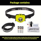 Nightstick XPP-5453G Intrinsically Safe Dual-Light Headlamp, Green