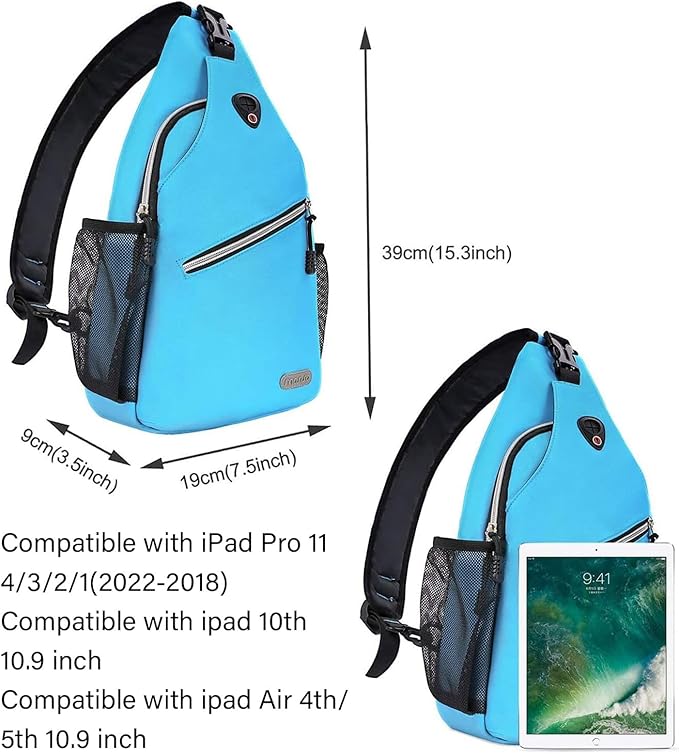 MOSISO Sling Backpack, Multipurpose Crossbody Shoulder Bag Travel Hiking Daypack