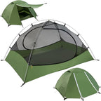 Clostnature Lightweight Backpacking Tent - 1/1.5/2/3/4/6 Person Ultralight Waterproof Camping Tent, 3 Season Large Size Easy Setup Tent for Family, Outdoor, Hiking and Mountaineering