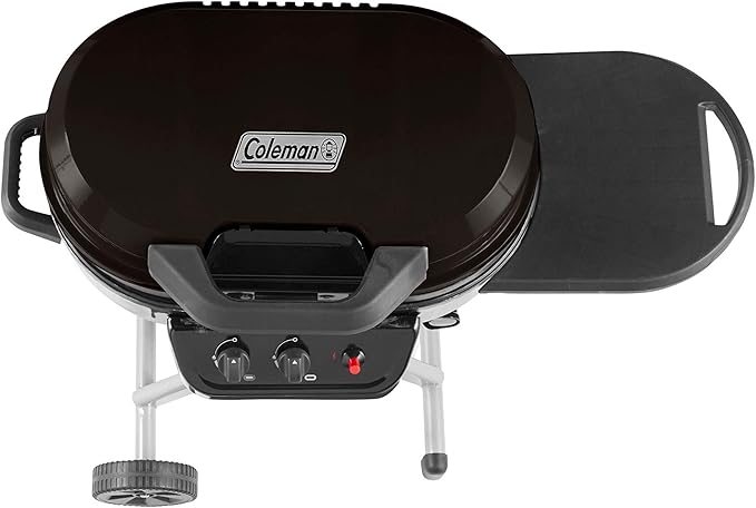 Coleman RoadTrip 225 Portable Propane Grill, 2-Burner Gas Grill with Matchless Ignition & Adjustable Temperature Control, 11,000 BTUs of Power for Grilling, Tailgating, Camping, BBQ, & More