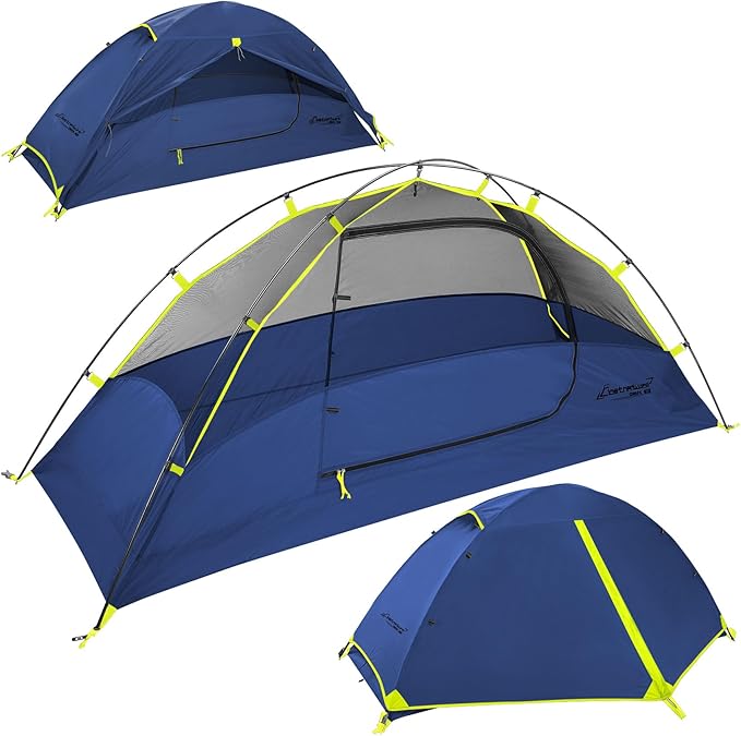 Clostnature Crux Lightweight Tent for Backpacking - 1/2/3/4 Person Ultralight Backpacking Tent, Waterproof Easy Setup Camping Tent, Hiking Tent for Outdoor, Hiking and Mountaineering