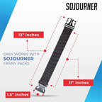 ONLY COMPATIBLE WITH SOJOURNER FANNY PACKS Fanny Pack Extender Belt Bag Adjustable Elastic Strap Buckle Waist Extender