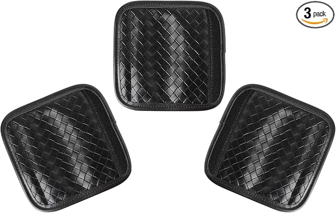 Luggage Handle Wraps -Suitcase Handle Wraps Travel Bag Handle Covers Suitcase Identifier Luggage Makers Covers(3Pcs-Black)