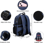 SHRRADOO Anti Theft Laptop Backpack Travel Backpacks with usb Charging Port for Women Men High School College Backpack Computer Bag Fits 17 Inch Laptop,Royal Blue