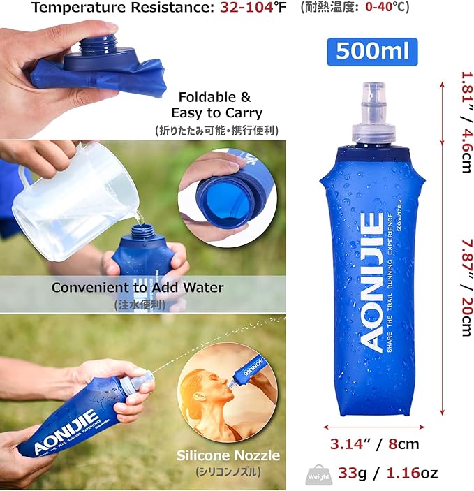 Azarxis Hydration Vest 2.5L Trail Pack Running Marathon Race Backpack Daypack for Outdoors Hiking Biking