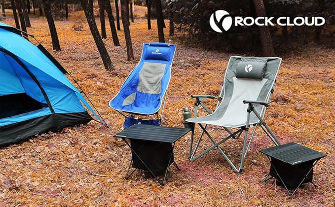 ROCK CLOUD Portable Camping Table Ultralight Aluminum Camp Table with Storage Bag Folding Beach Table for Camping Hiking Backpacking Outdoor Picnic, Limited Edition Tabletop