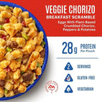 Mountain House Veggie Chorizo Breakfast Scramble | Freeze-Dried Backpacking & Camping Food | 6-Pack | Gluten-Free & Vegetarian