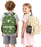STEAMEDBUN Corduroy Kids Backpack for Girls Boys 3-8, Girls Backpack for Elementary Kindergarten - Strawberry