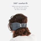 Infinity Travel - Bamboo Sleep Mask - Silky Soft Eye Mask - Comfortable - 100% Light Blocking Night - Machine Washable (Black)