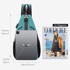 LOVEVOOK Sling Bag for Women Casual Daypack Nylon Crossbody Sling Backpack Travel Shoulder Bag Hiking Daypack