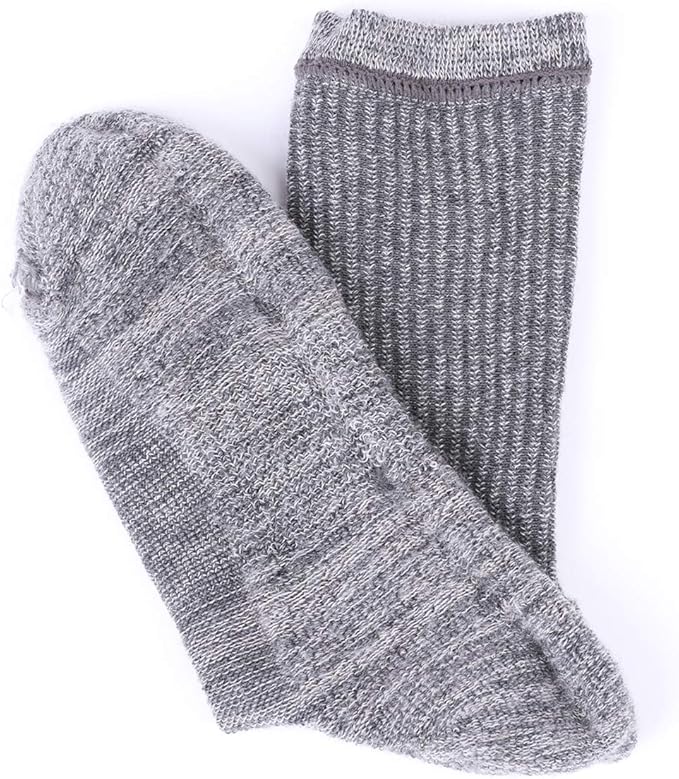 EnerWear 4 Pack Women's Merino Wool Outdoor Hiking Trail Crew Sock