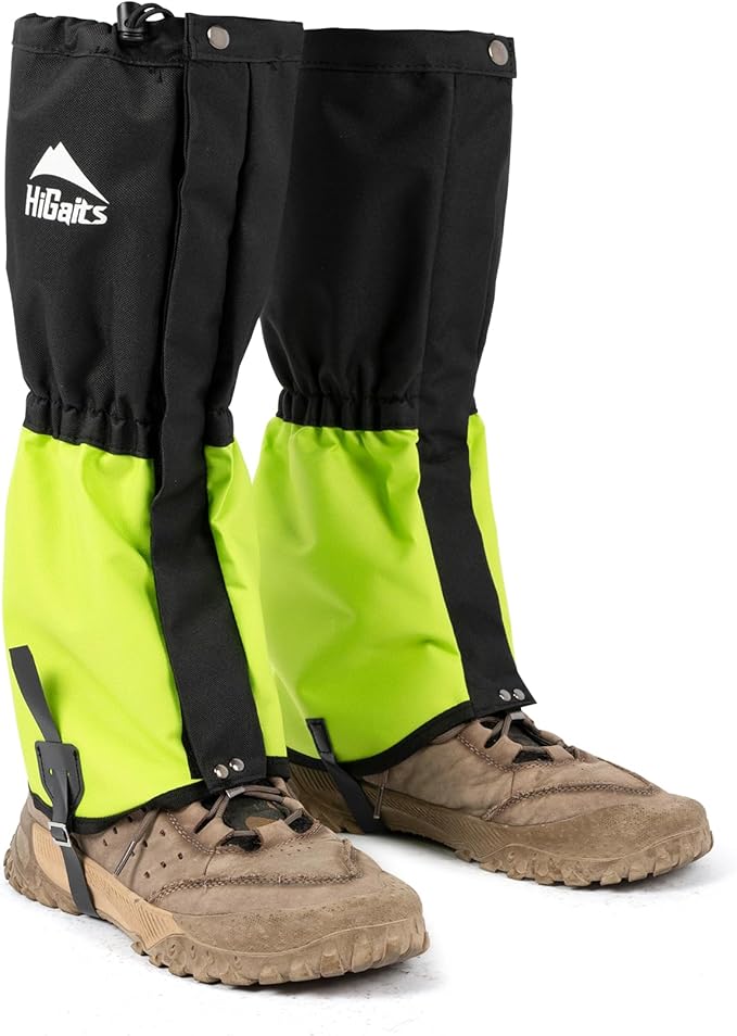 Waterproof Adjustable Leg Gaiters for Men and Women Snow Boot Gaiters for Hiking in Hunting Sand and Mud Mountain Climbing or Snowshoeing